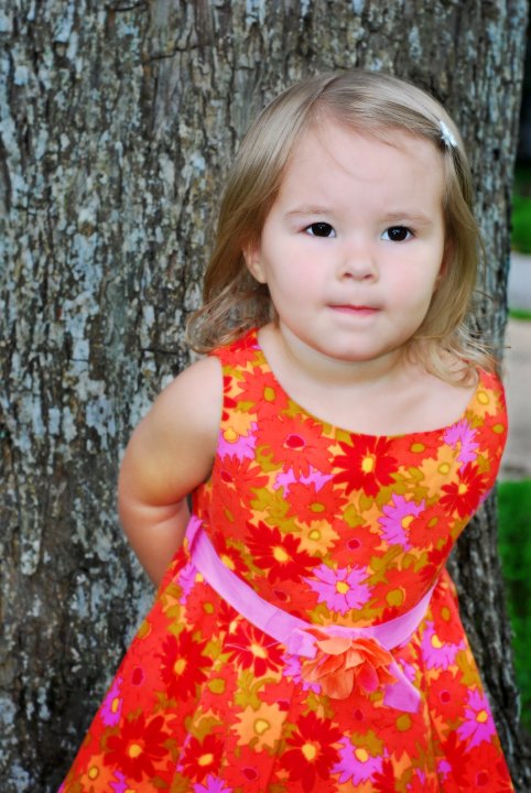 girl against tree